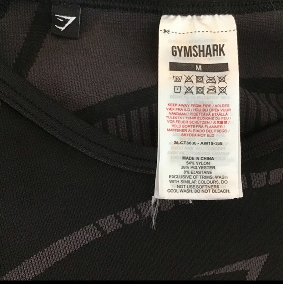 GYMSHARK Geo Seamless Long Sleeve Crop Top - Picture 5 of 7